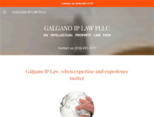 Tablet Screenshot of galganoiplaw.com